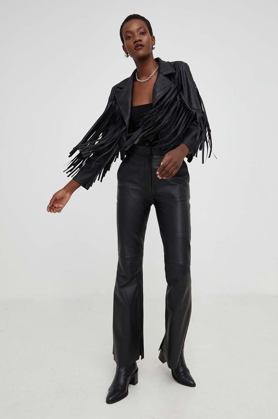 Answear.LAB rövid kabát X NO SHAME limitált kollekció fekete 4359.IJS