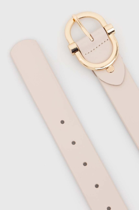 Answear.LAB pasek skórzany LD2007.hd beżowy WW25