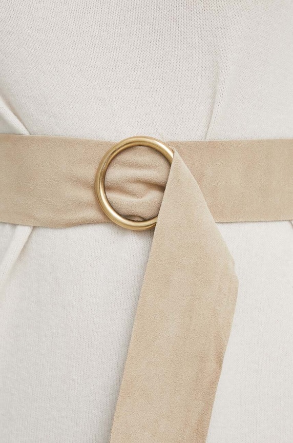 Answear.LAB Lab cintura in pelle scamosciata beige sc.HWK