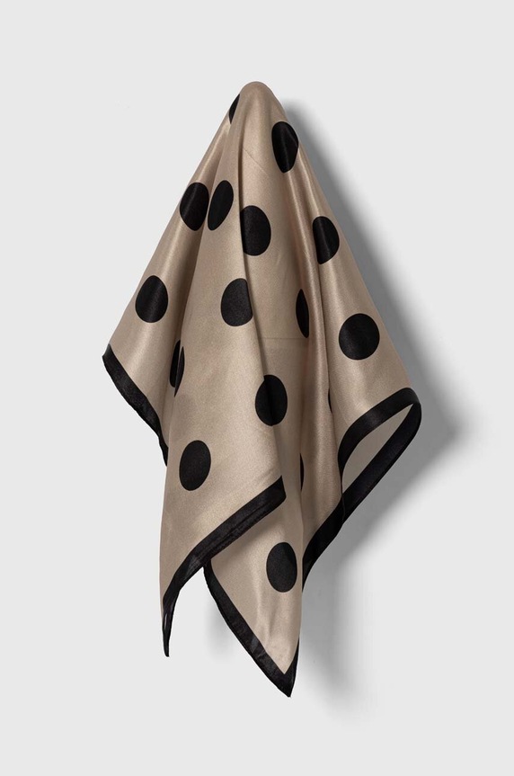 Answear.LAB selyem kendő selyem bézs scrf7.cdb