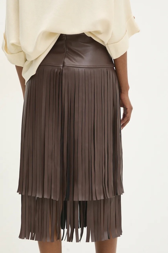 Odzież Answear.LAB spódnica 6774.IWK brązowy