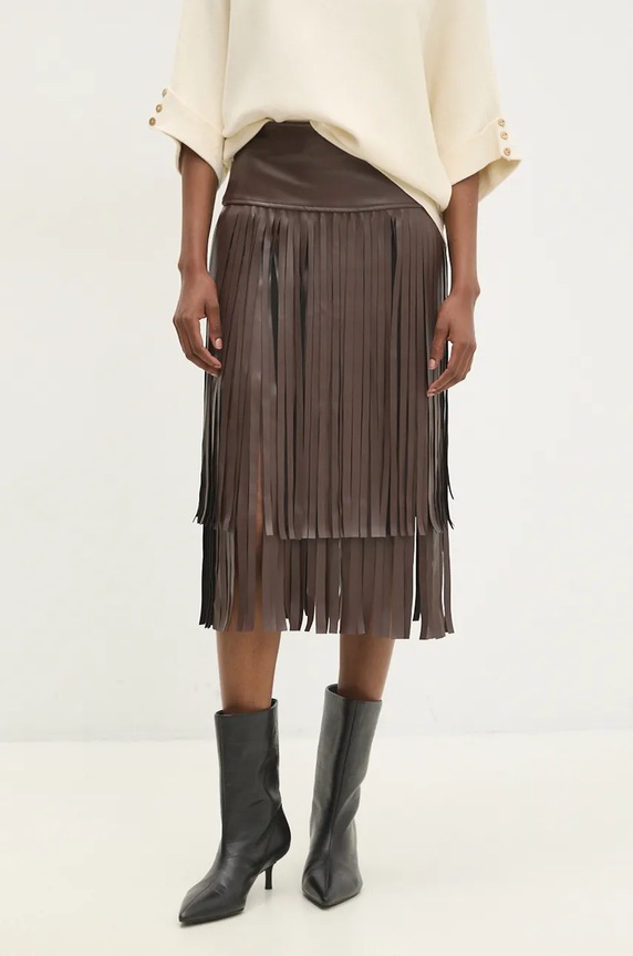 Answear.LAB spódnica brązowy 6774.IWK