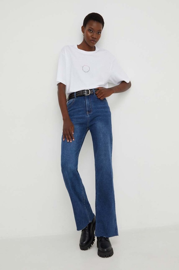 Kavbojke Answear.LAB h2006.IKK modra WZ23