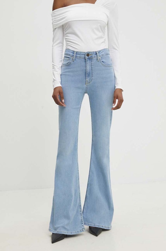 Answear.LAB blugi bootcut pentru femei albastru 10503.TWK