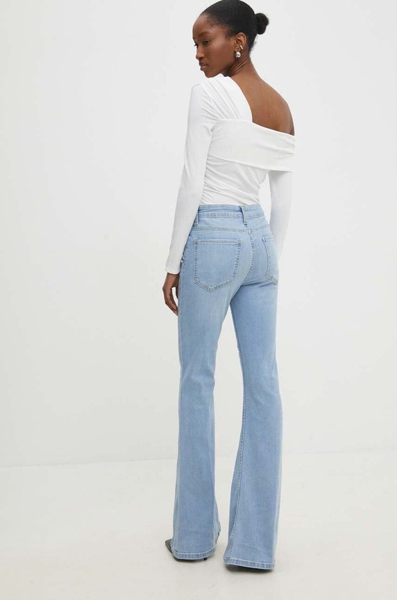 Îmbrăcăminte Answear.LAB blugi bootcut pentru femei 10503.TWK albastru
