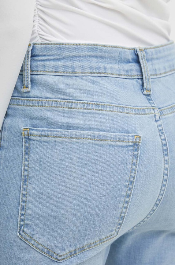 Answear.LAB blugi bootcut pentru femei albastru 10503.TWK