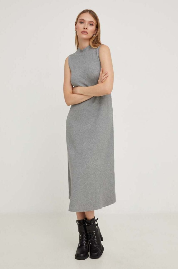 Answear Lab sukienka casual szary 86293.HKK