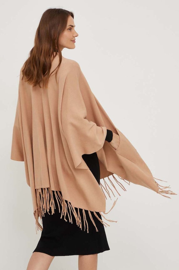 Odzież Answear.LAB poncho B82902.HWK beżowy