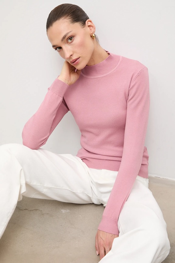Answear.LAB maglione in cashemire misto lana rosa wf2407.FKK