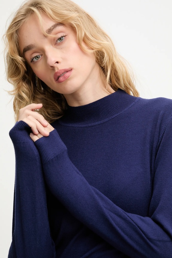 Answear Lab pulover de cașmir albastru wf2407.FKK