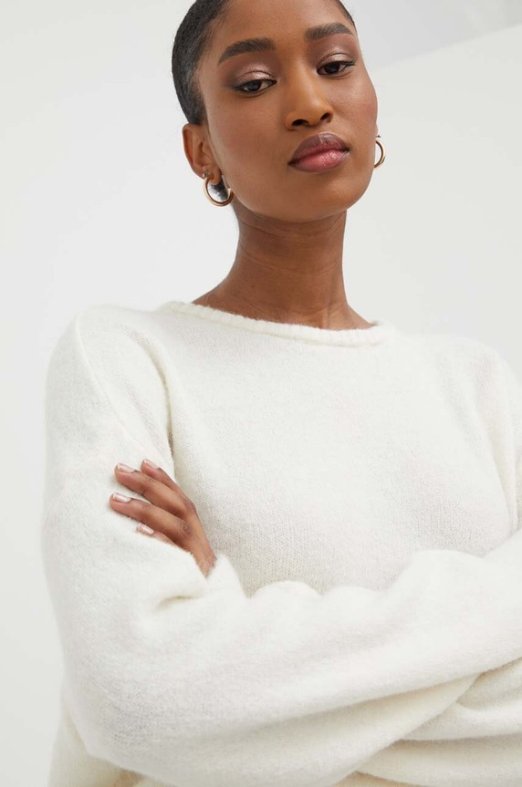 Vuneni pulover Answear.LAB bijela 7195.fh