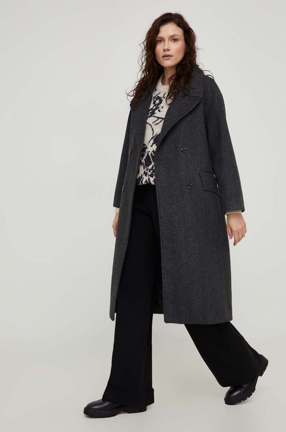 Answear Lab sweter z wełną 70271.tw beżowy WZ23