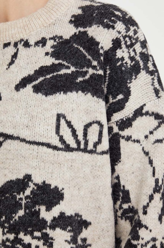 Answear Lab sweter z wełną 70271.tw beżowy