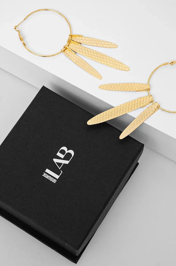 Náušnice Answear.LAB 220.008.HLK zlatá WZ24