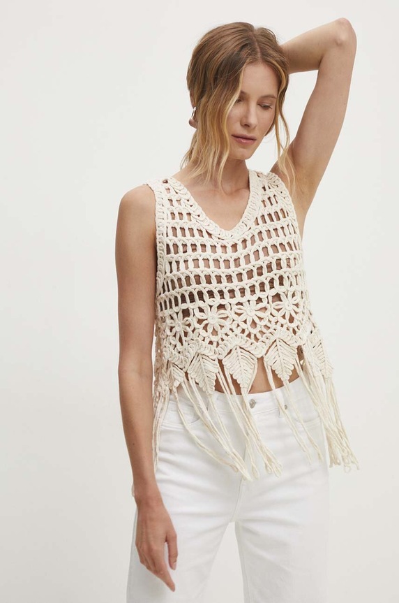 Answear Lab bluza bej A22172.HWK