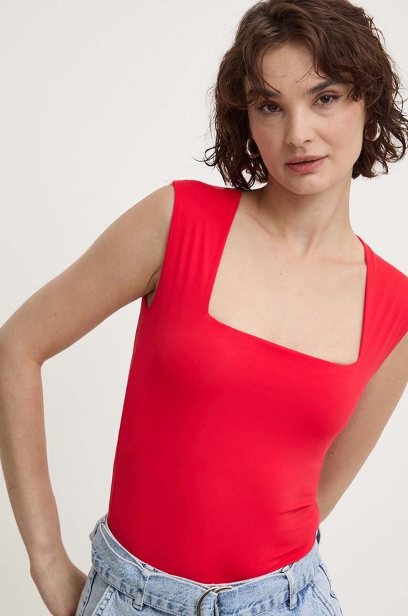 Answear Lab body z elastanem czerwony INTA258.HWK