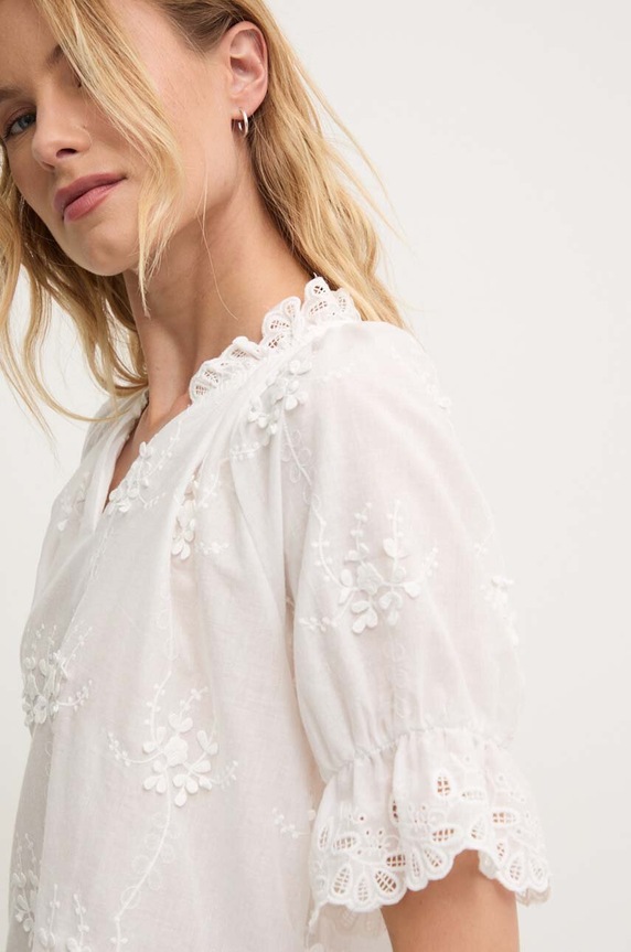 Ruházat Answear.LAB blúz pamutból ch954.fh fehér