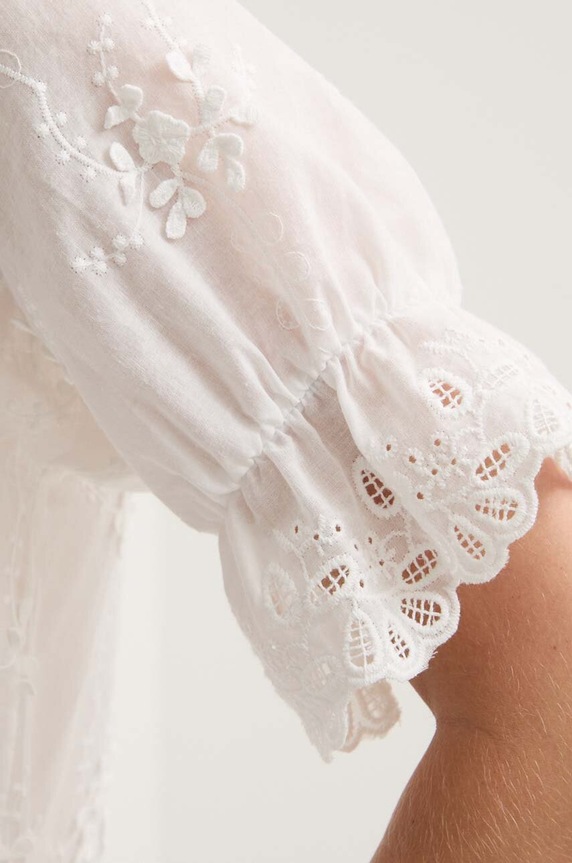 Answear.LAB blúz pamutból ch954.fh fehér