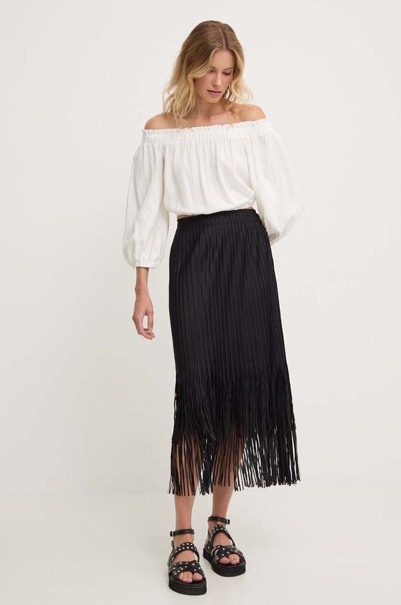 Answear Lab bluzka z lnem 2760.fkk biały WZ24