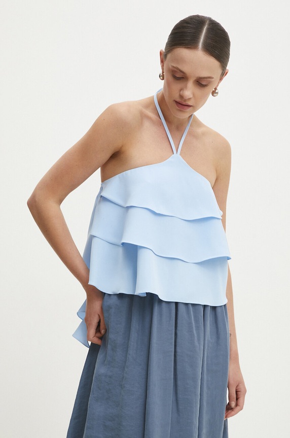 Μπλουζάκι Answear.LAB κανονικό μπλε 18145.tjs