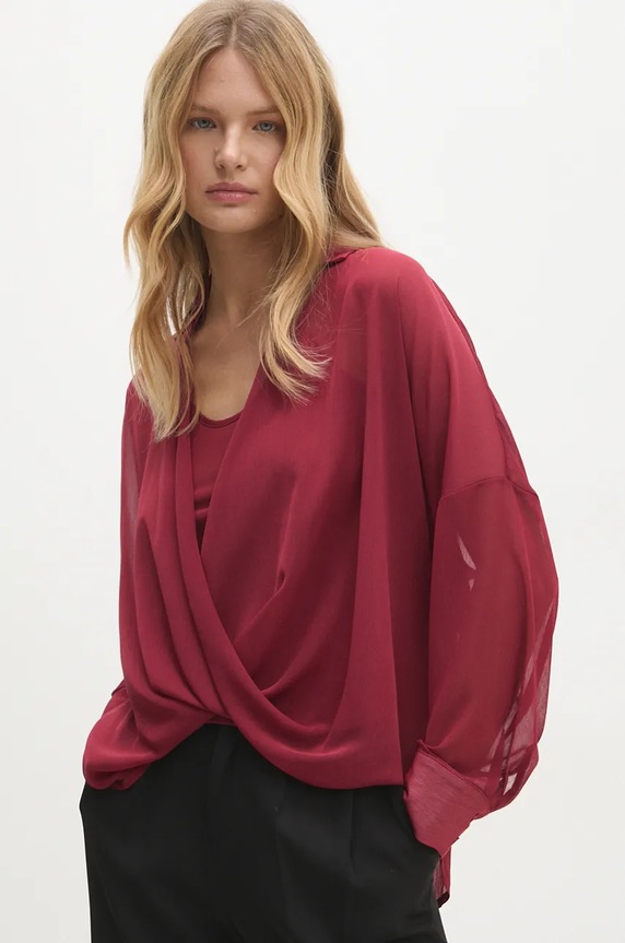 Bluza Answear.LAB LD1496.hos crvena WZ24