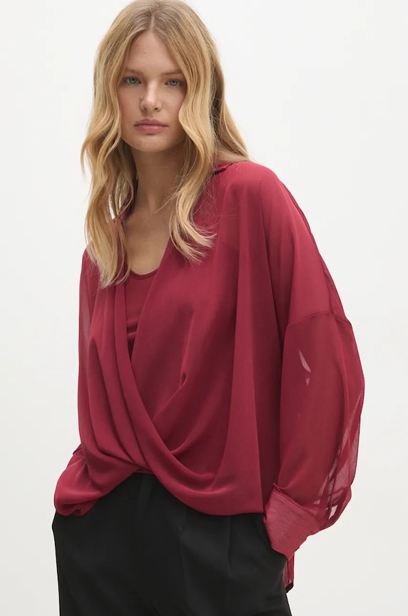 Bluza Answear.LAB LD1496.hos crvena WZ24