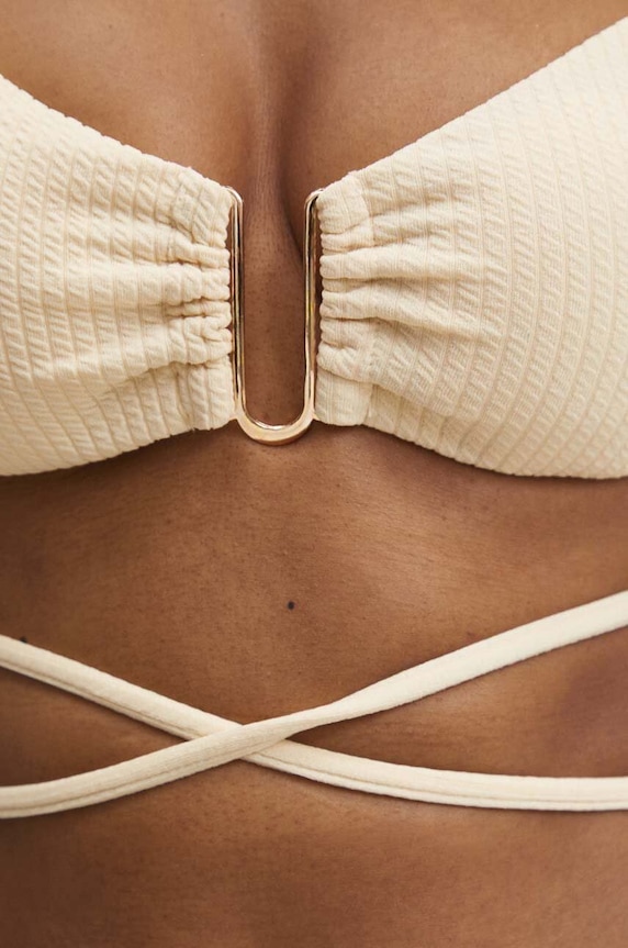 Bikini top Answear.LAB 66141.gora.ims μπεζ