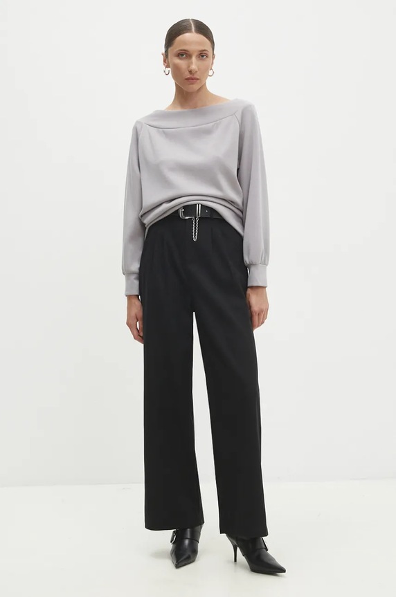 Answear.LAB bluza f6086.iw szary WZ24