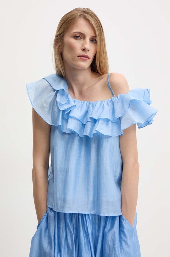 Odzież Answear.LAB bluzka i spódnica 5106.IKK niebieski