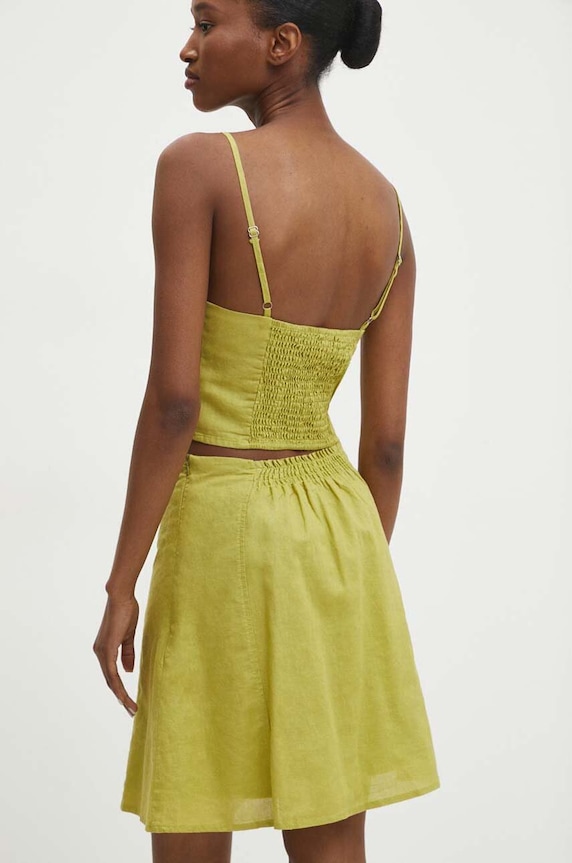 Ρούχα Λινό σετ Answear.LAB 5068ab.IKK πράσινο