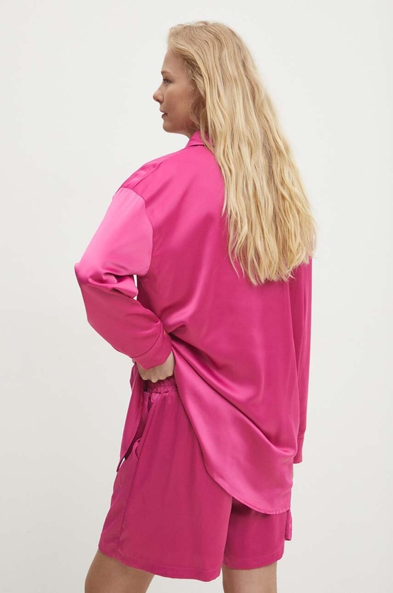 Answear.LAB koszula i szorty 7009.TMS różowy WZ24