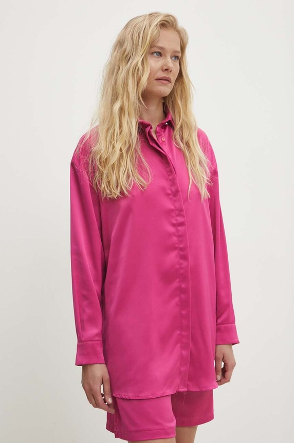 Odzież Answear.LAB koszula i szorty 7009.TMS różowy