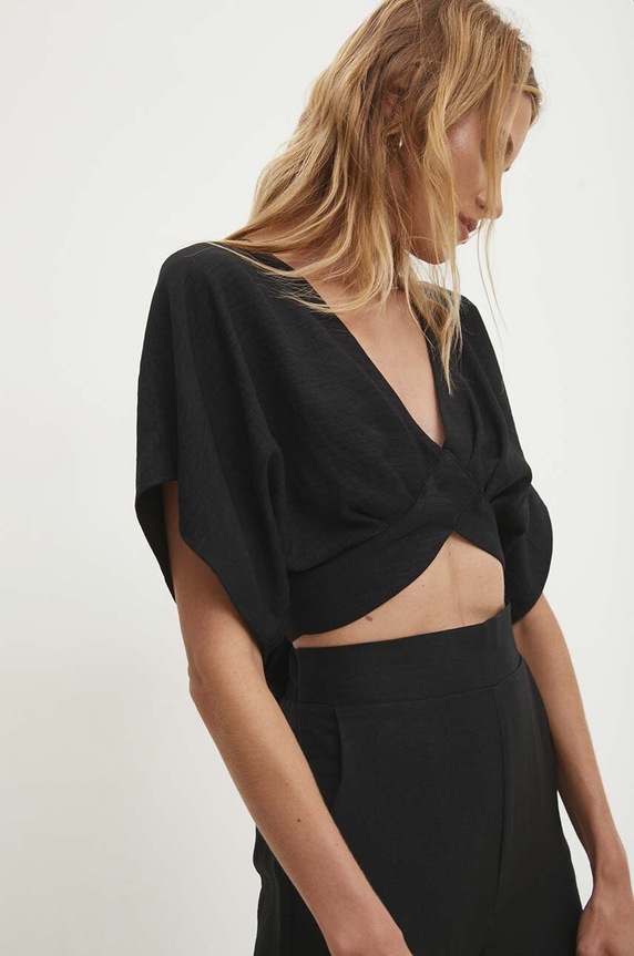 Îmbrăcăminte Answear Lab pantaloni 23189.th negru