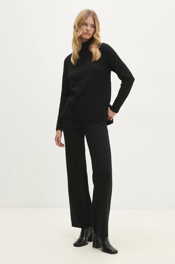 Answear Lab komplet dzianina czarny 23772.tms