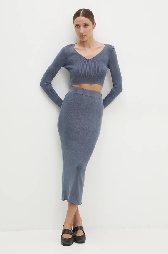 Answear.LAB komplet bawełniany bawełna niebieski L1213.hms