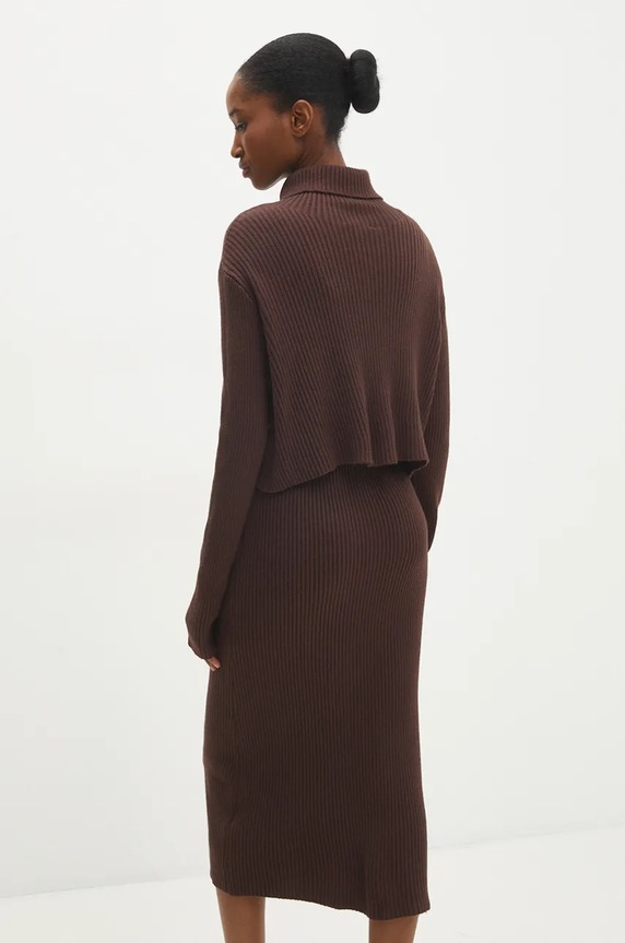 Souprava Answear.LAB hnědá W01043AB.HLK