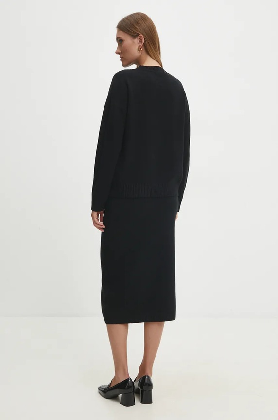 Answear.LAB sweter i spódnica N7193.HLK czarny WZ24