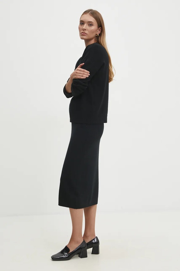 Answear.LAB sweter i spódnica N7193.HLK czarny