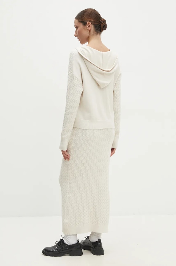 Answear.LAB sweter i spódnica W2011AB.HLK beżowy WZ24