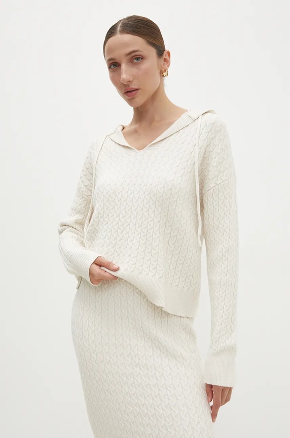 Odzież Answear.LAB sweter i spódnica W2011AB.HLK beżowy