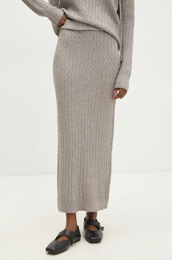 Odzież Answear.LAB sweter i spódnica W2011AB.HLK szary