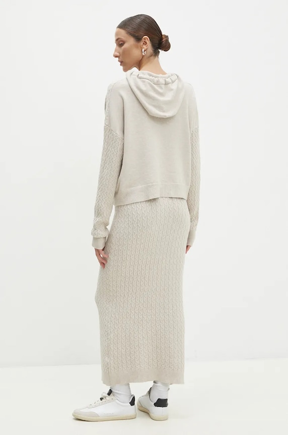 Answear.LAB sweter i spódnica W2011AB.HLK beżowy WZ24