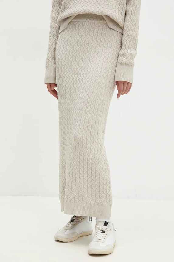 Answear.LAB sweter i spódnica beżowy W2011AB.HLK