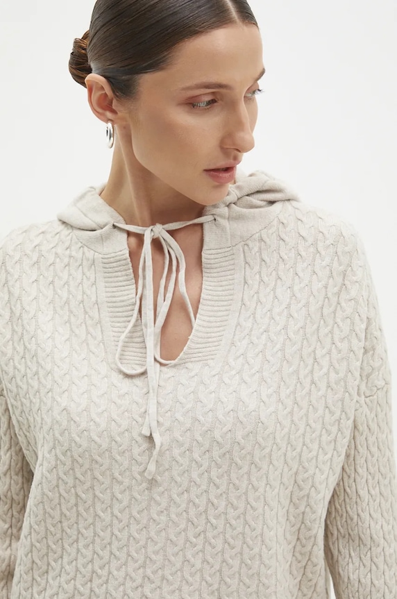 Answear.LAB sweter i spódnica W2011AB.HLK beżowy