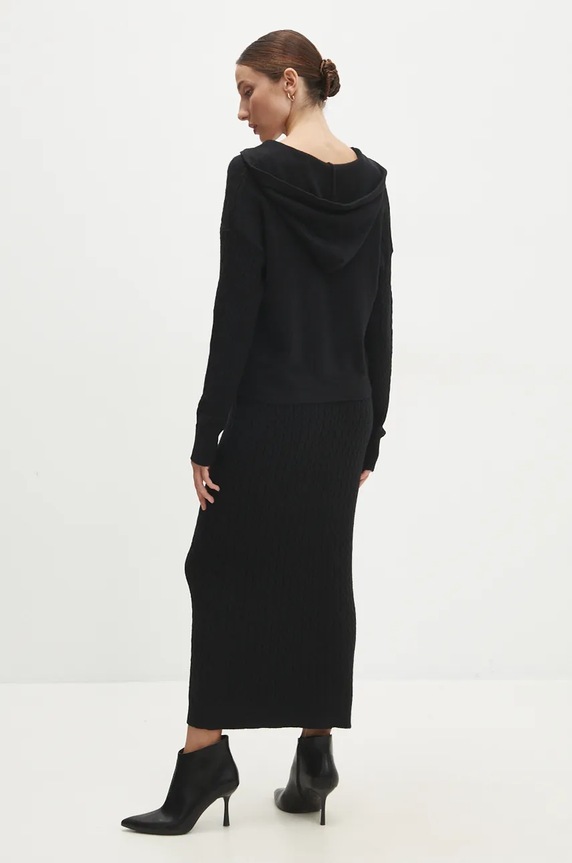 Answear.LAB sweter i spódnica W2011AB.HLK czarny WZ24
