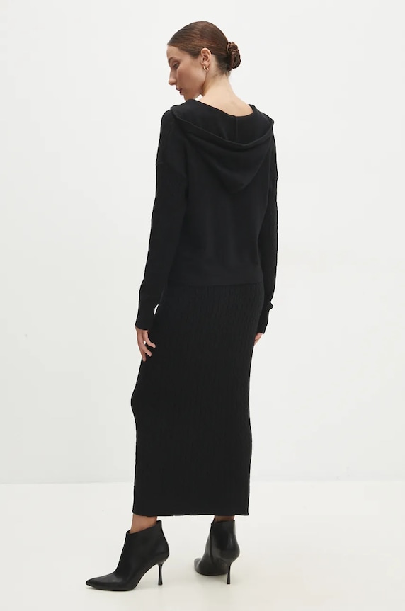 Answear.LAB sweter i spódnica W2011AB.HLK czarny WZ24