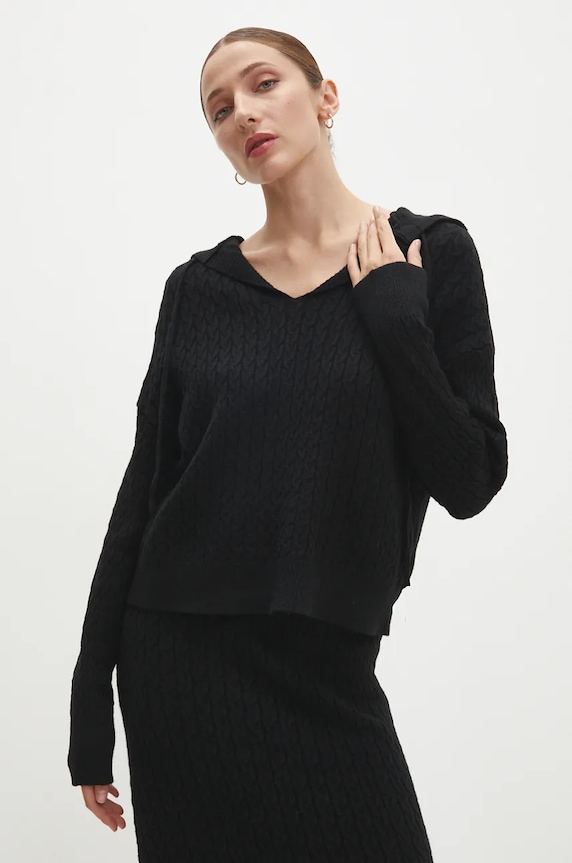 Odzież Answear.LAB sweter i spódnica W2011AB.HLK czarny