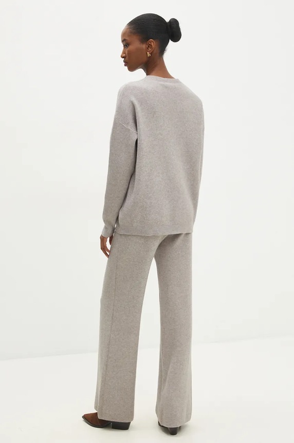 Answear Lab sweter i spodnie szary W2107AB.HLK