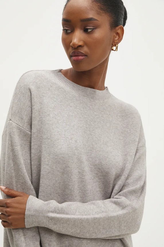Answear Lab sweter i spodnie W2107AB.HLK szary