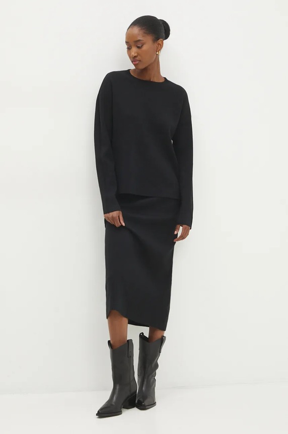 Answear Lab komplet dzianina czarny n7179.92.IKK